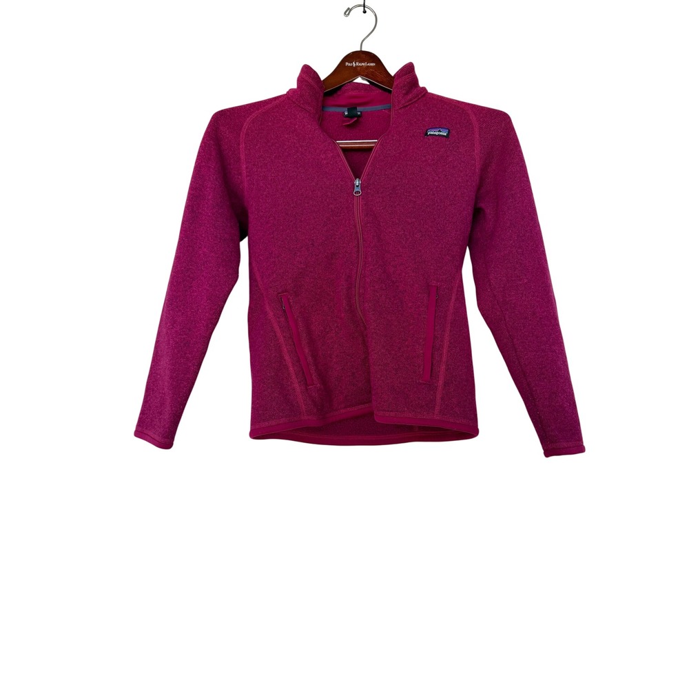 Patagonia Girls Better Sweater Fleece Jacket Youth XL 14 Full Zip Magenta Pink